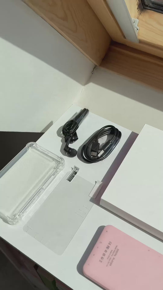 free charger, headphones and kindle case